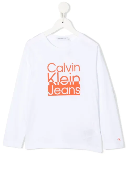Calvin Klein Kids logo-print cotton T-shirt