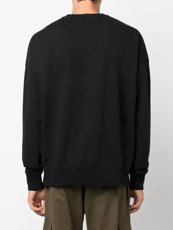 essentials black crewneck sweatshirt