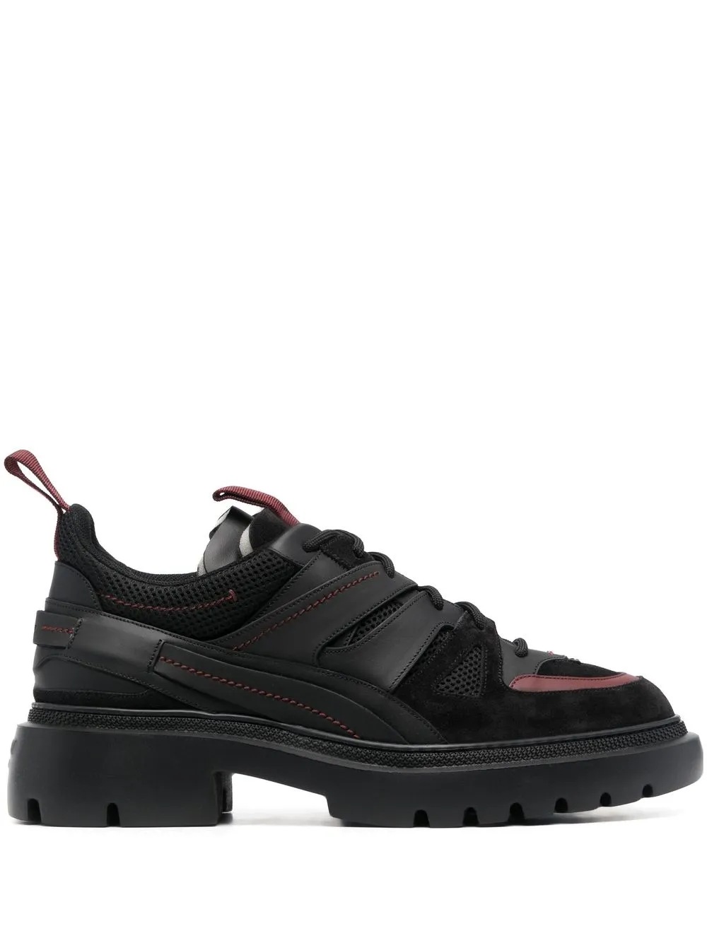 

Bally tenis con paneles y suela gruesa - Negro