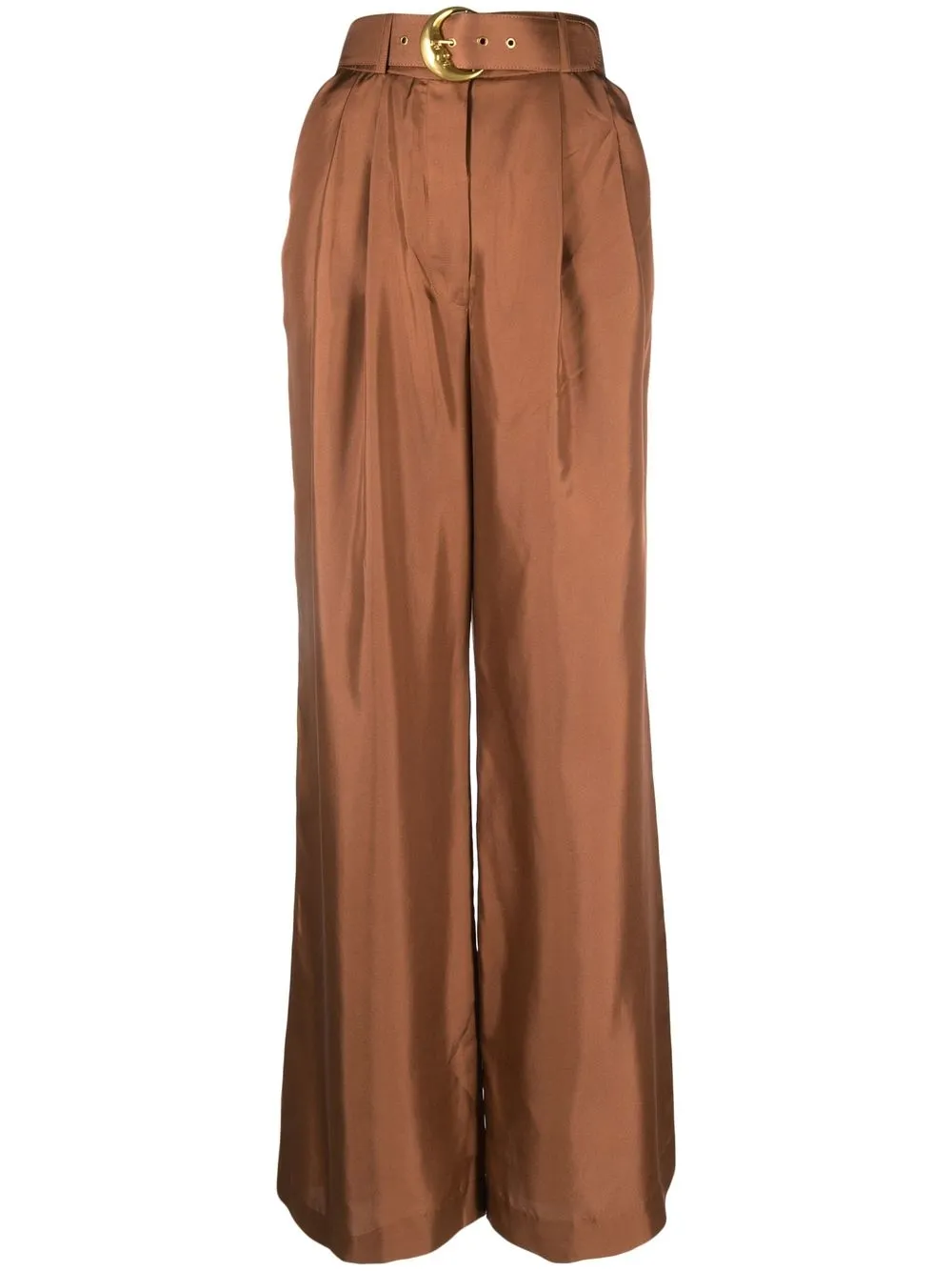 

ZIMMERMANN Kaleidoscope high-waisted trousers - Brown