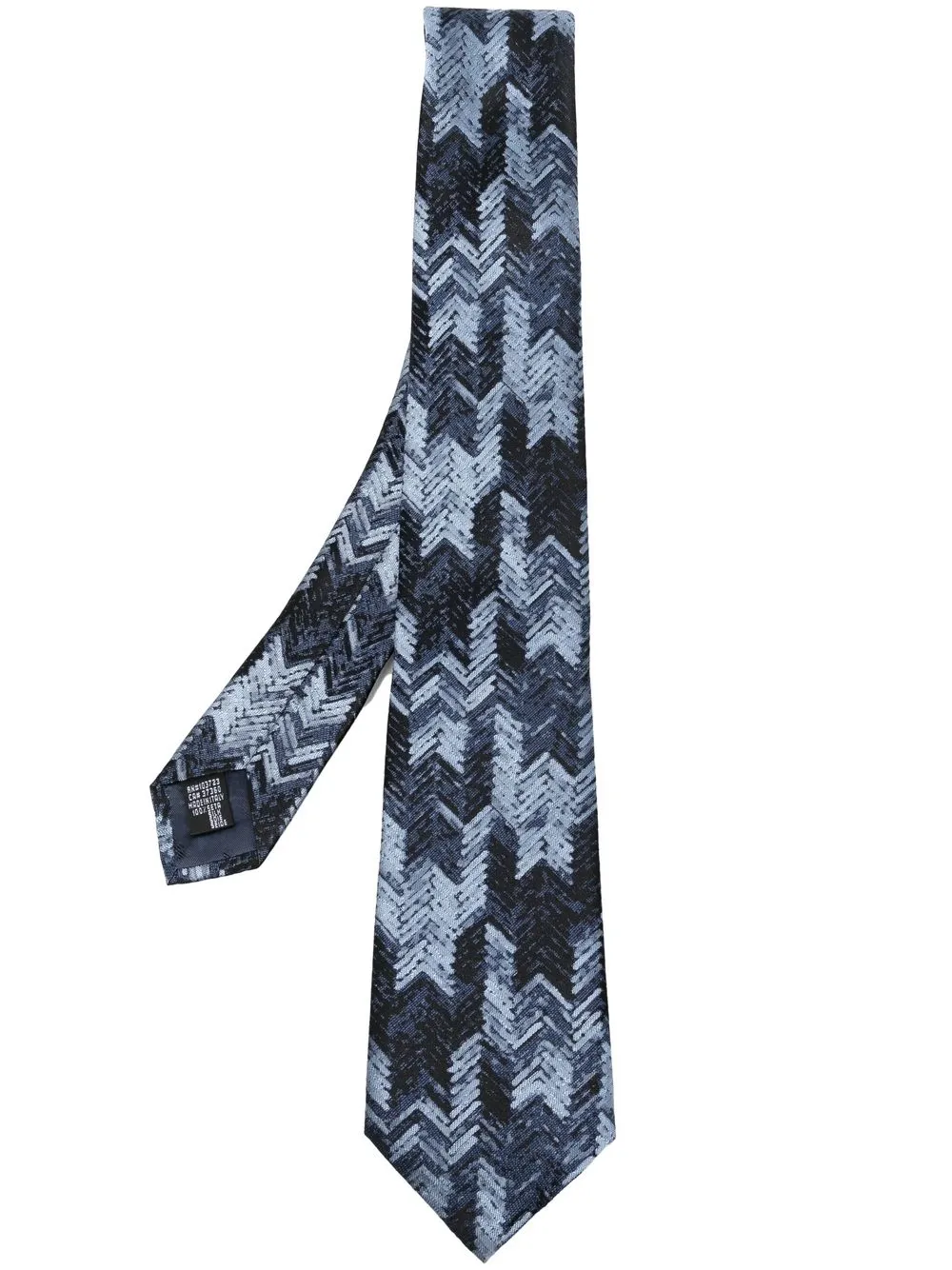 

Emporio Armani corbata de seda con motivo en jacquard - Azul