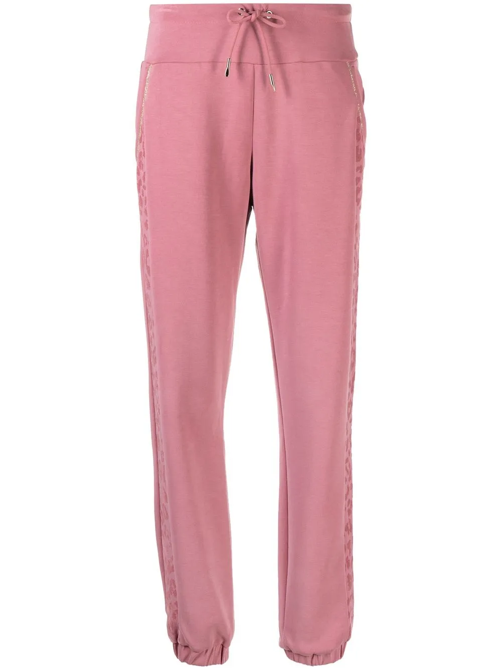 

Ea7 Emporio Armani drawstring-waist tapered joggers - Pink