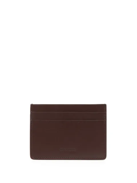 Jil Sander debossed-logo leather cardholder 