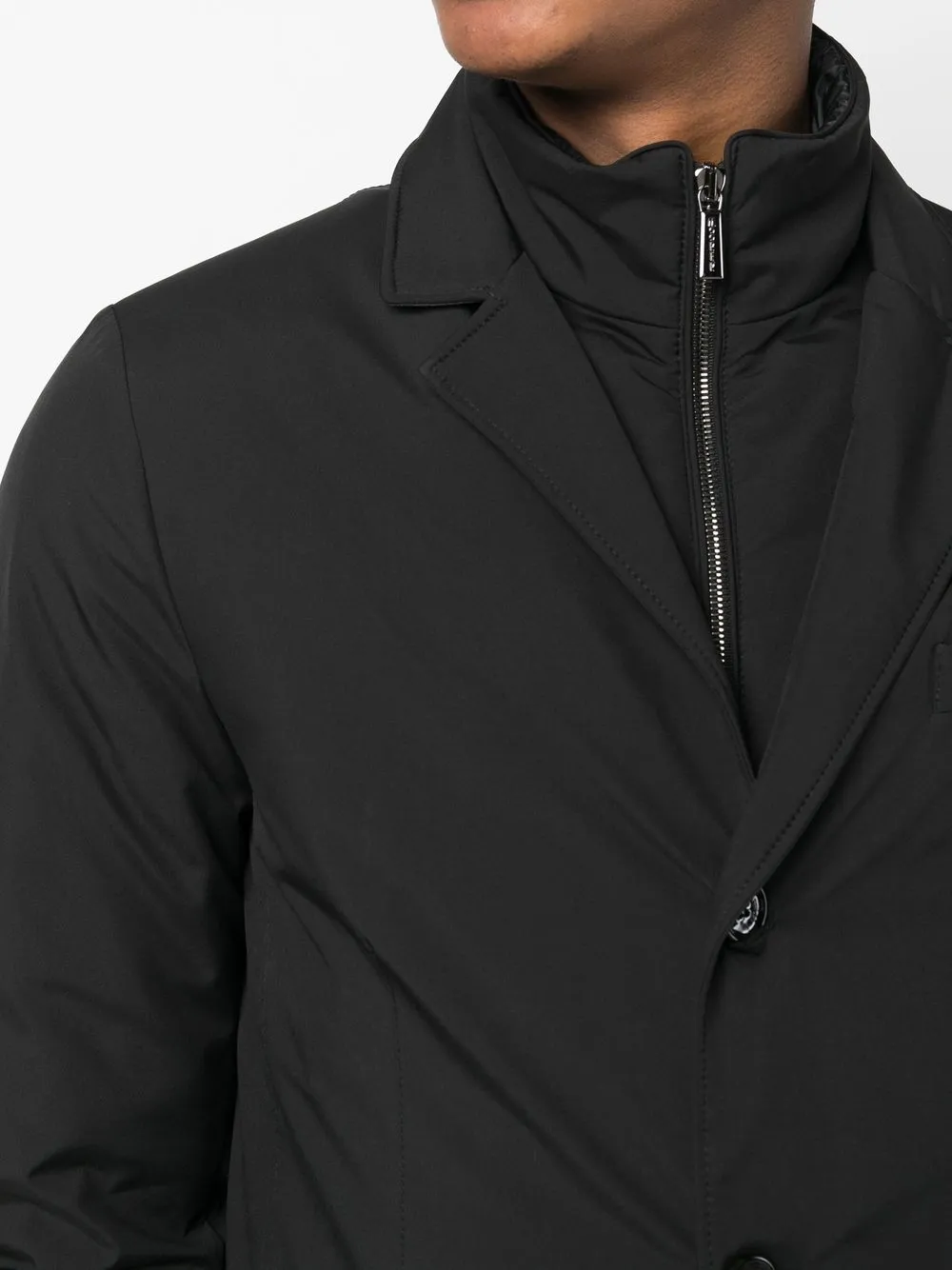 single-breasted padded jacket