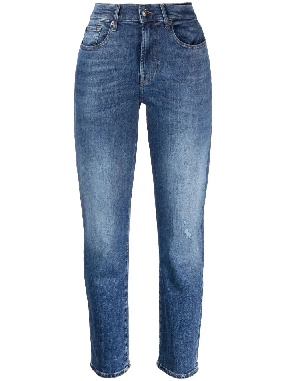 

7 For All Mankind jeans rectos con bolsillos - Azul