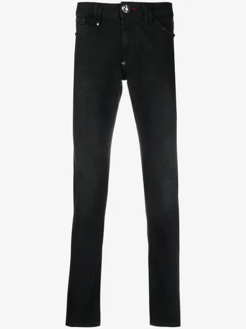 Philipp Plein jeans slim con placa del logo