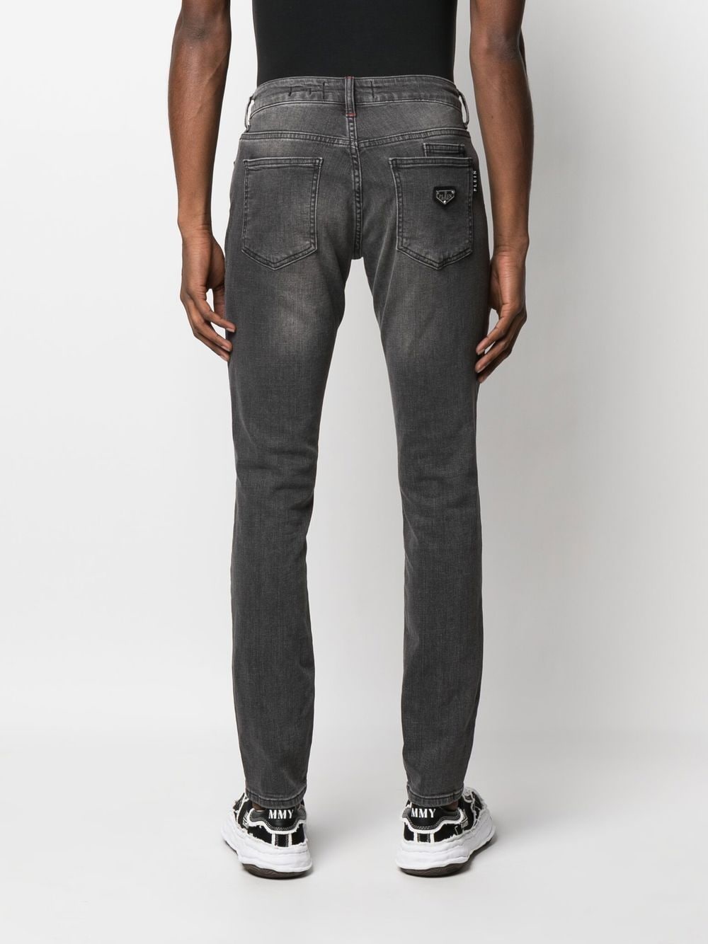Shop Philipp Plein Slim-cut Leg Jeans In Grey