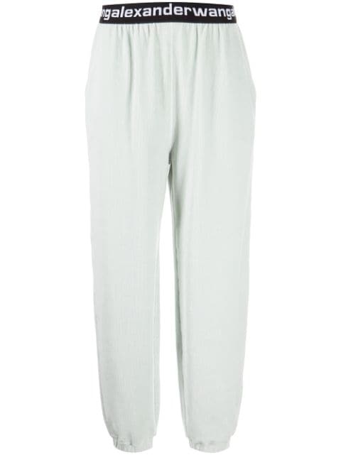 Alexander Wang - logo-waistband corduroy track pants