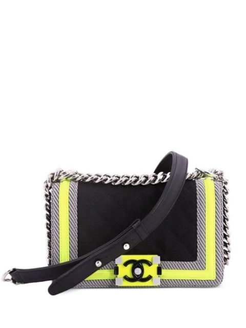 HOT SALE CHANEL 2016 small Fluo Boy shoulder bag Women