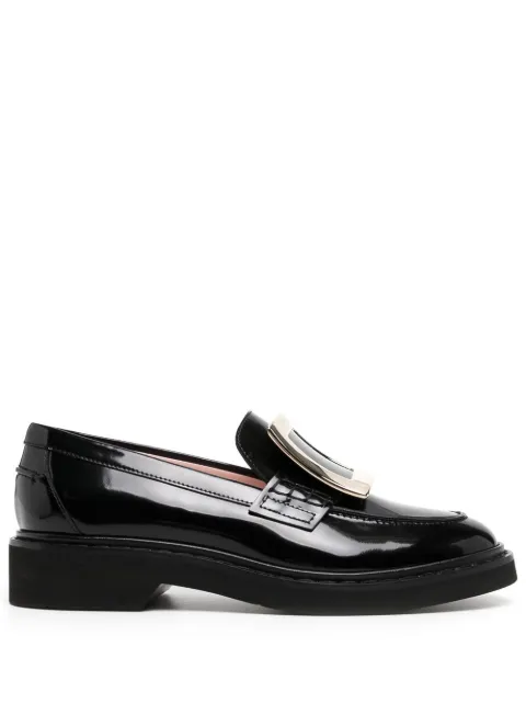 Roger Vivier buckle-detail leather loafers 
