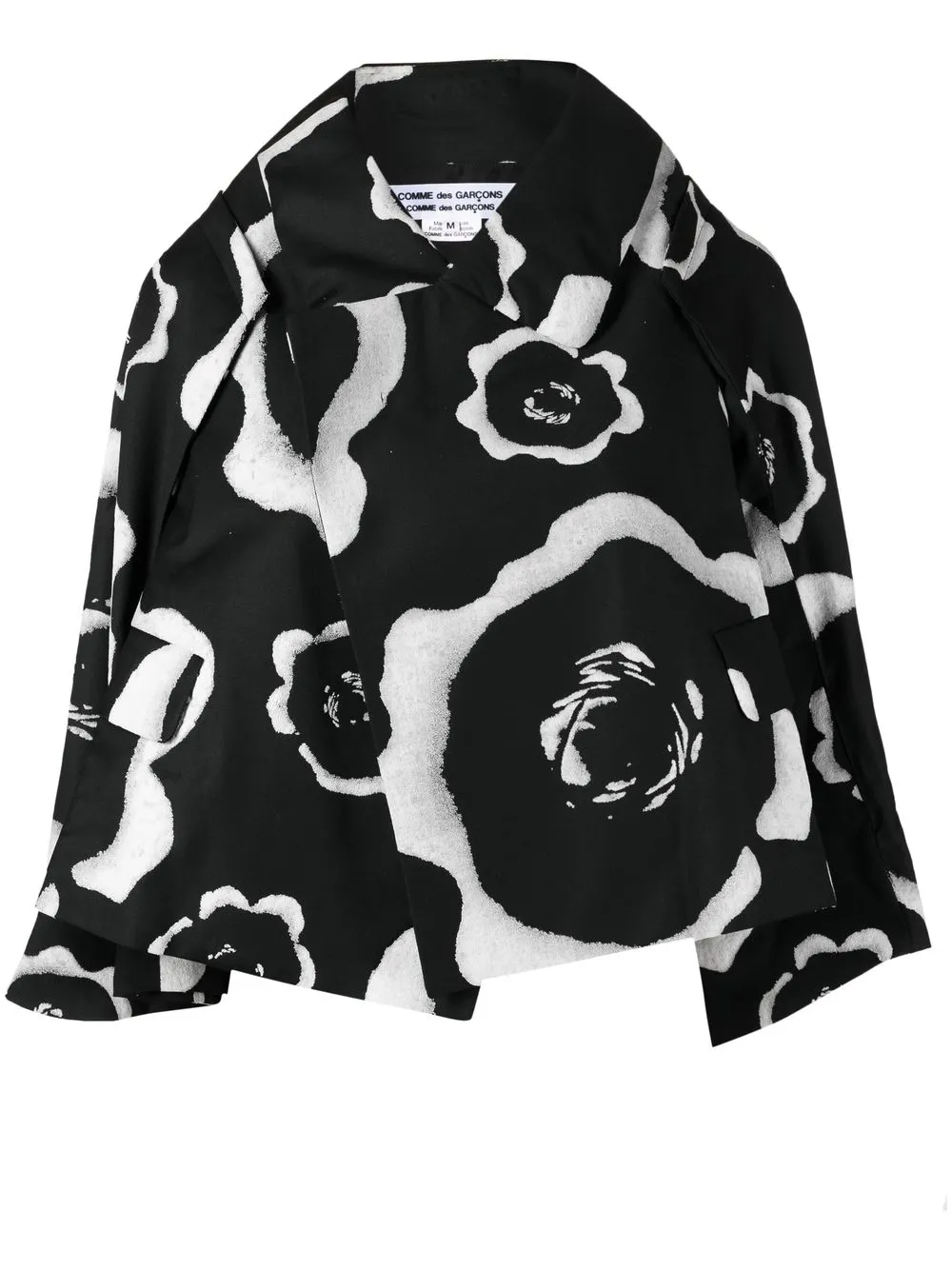 

Comme Des Garçons Comme Des Garçons oversized floral-print jacket - Black