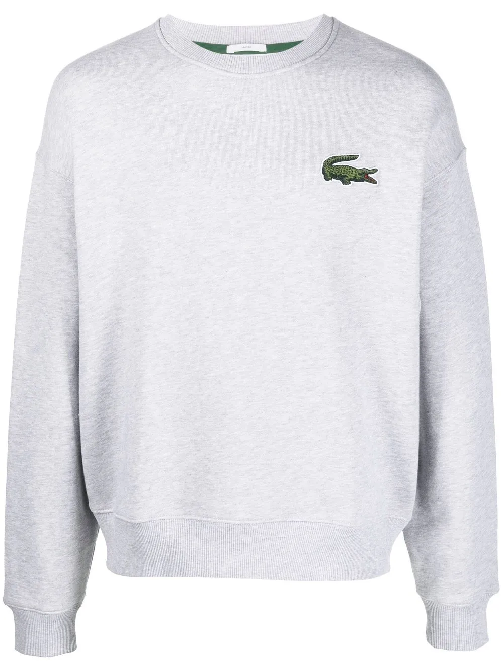 

Lacoste crocodile-patch crewneck sweatshirt - Grey