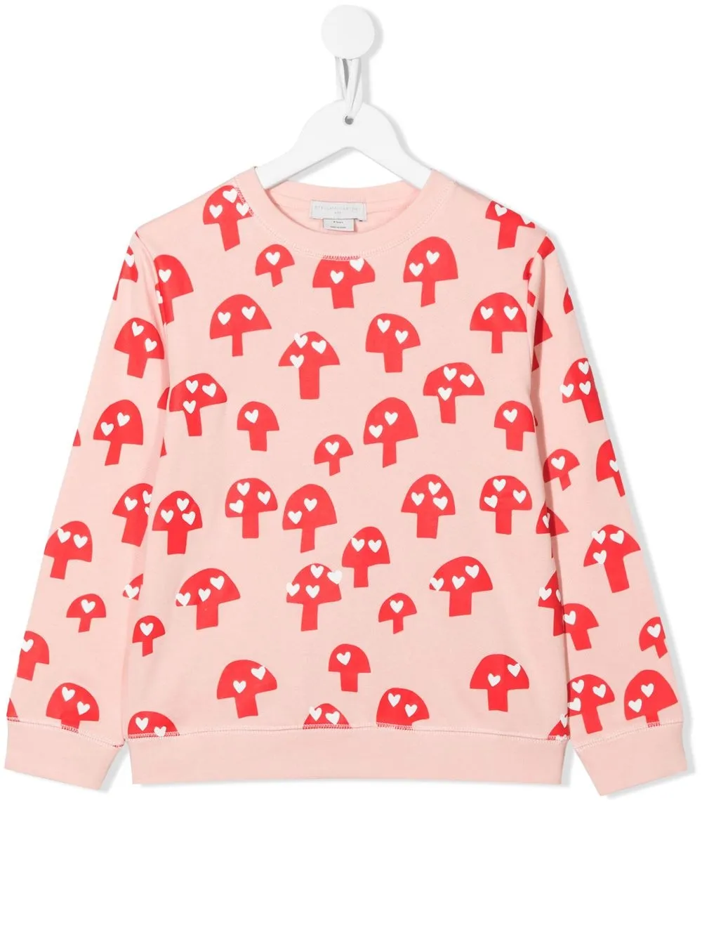 

Stella McCartney Kids Mushroom-print cotton sweatshirt - Pink