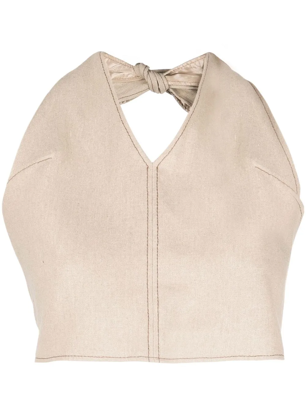 

Jacquemus top con cuello halter - Neutro