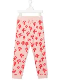 Stella McCartney Kids Mushroom Print Cotton joggers - Pink
