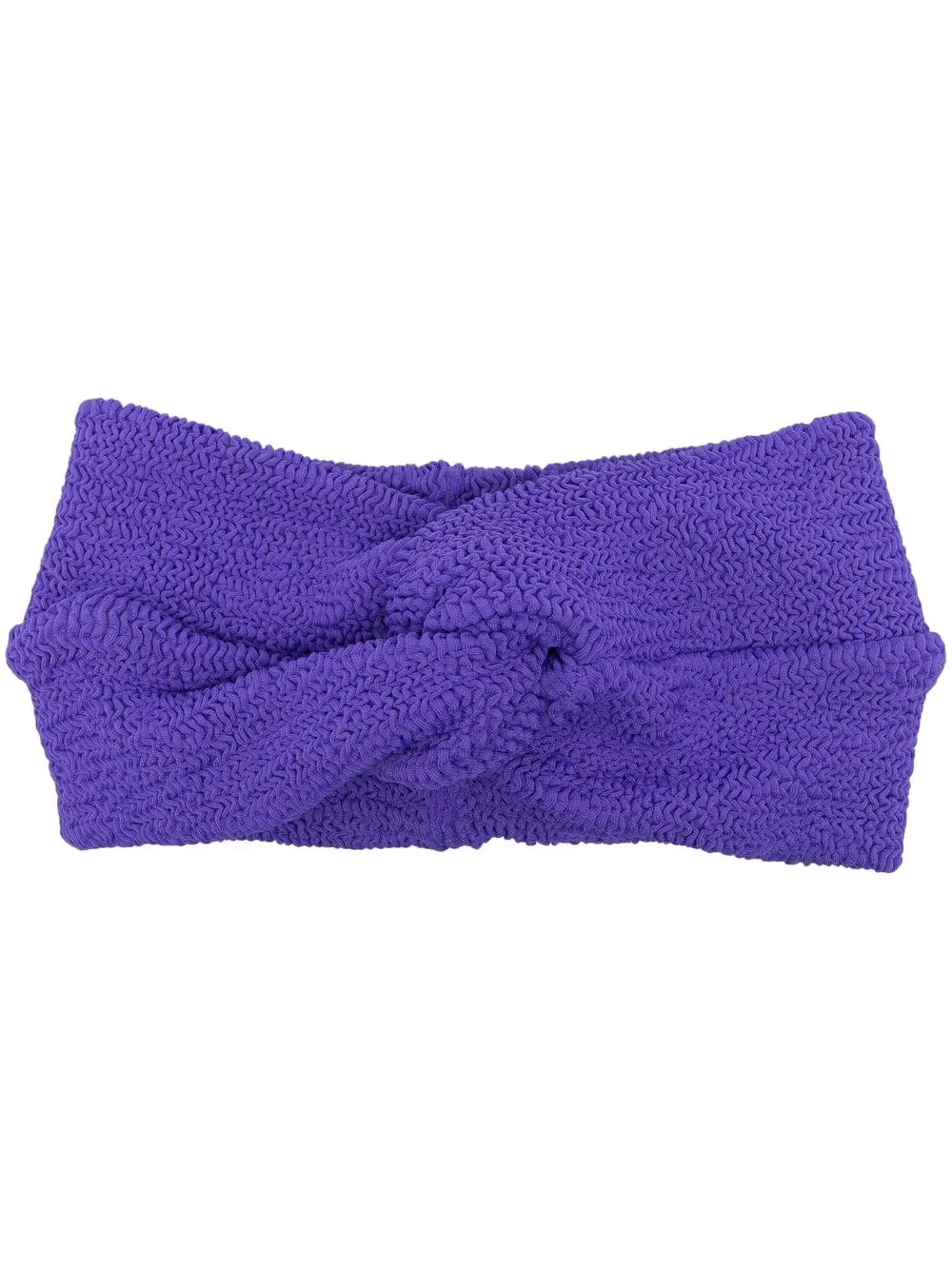 

Bond-eye Eco crinkle-finish knot headband - Purple