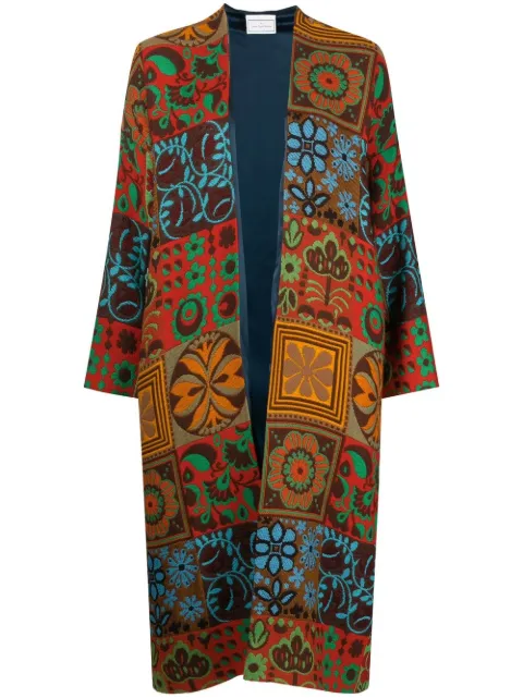 Pierre-Louis Mascia patchwork-detail long-sleeve jacket