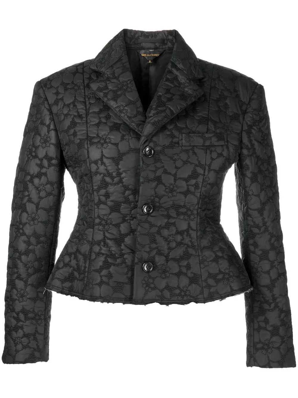 

Comme Des Garçons quilted-pattern single-breasted blazer - Black
