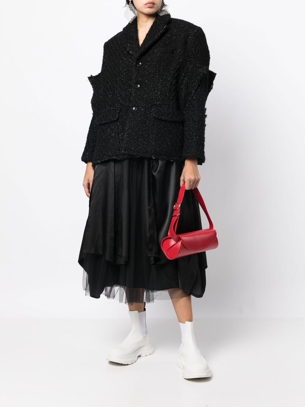 Comme Des Garçons Buttoned Oversized Jacket - Farfetch