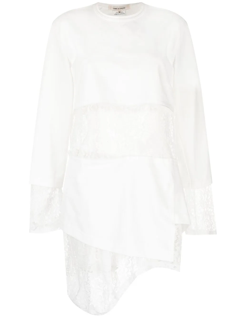 

Comme Des Garçons lace-embellished T-shirt - White