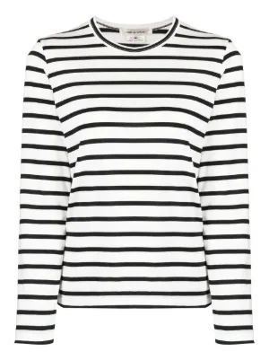 Nero Farfetch Abbigliamento Top e t-shirt T-shirt T-shirt a maniche lunghe Top a fiori a maniche lunghe 