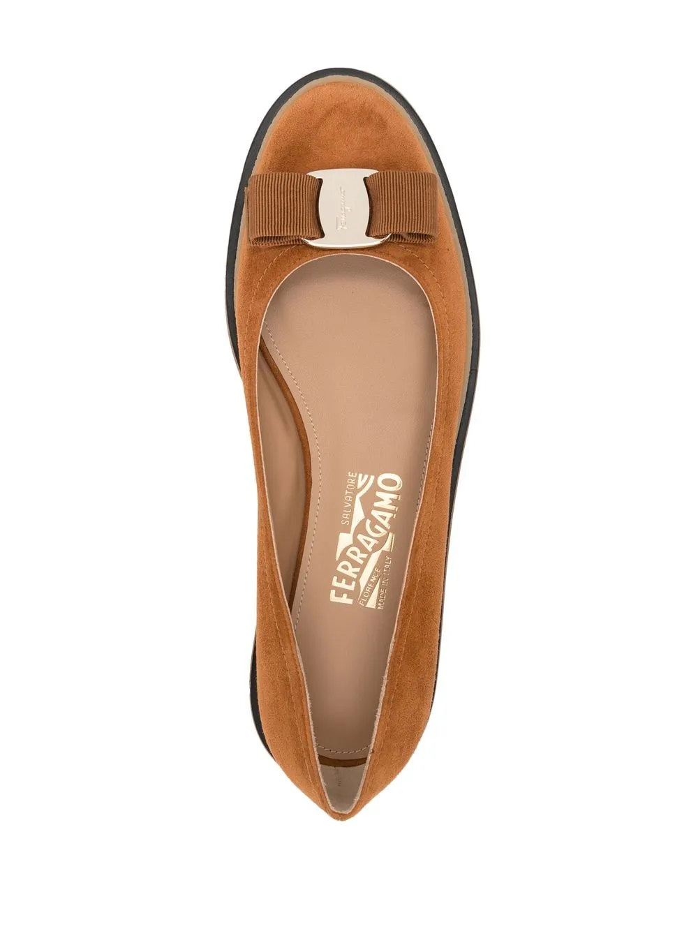 Ferragamo buckle-detail Suede Ballerinas - Farfetch
