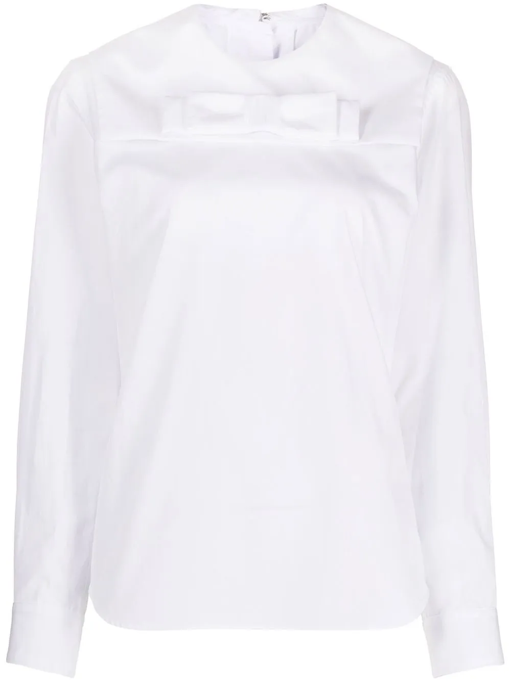 

Comme Des Garçons Girl bow-detail poplin shirt - White