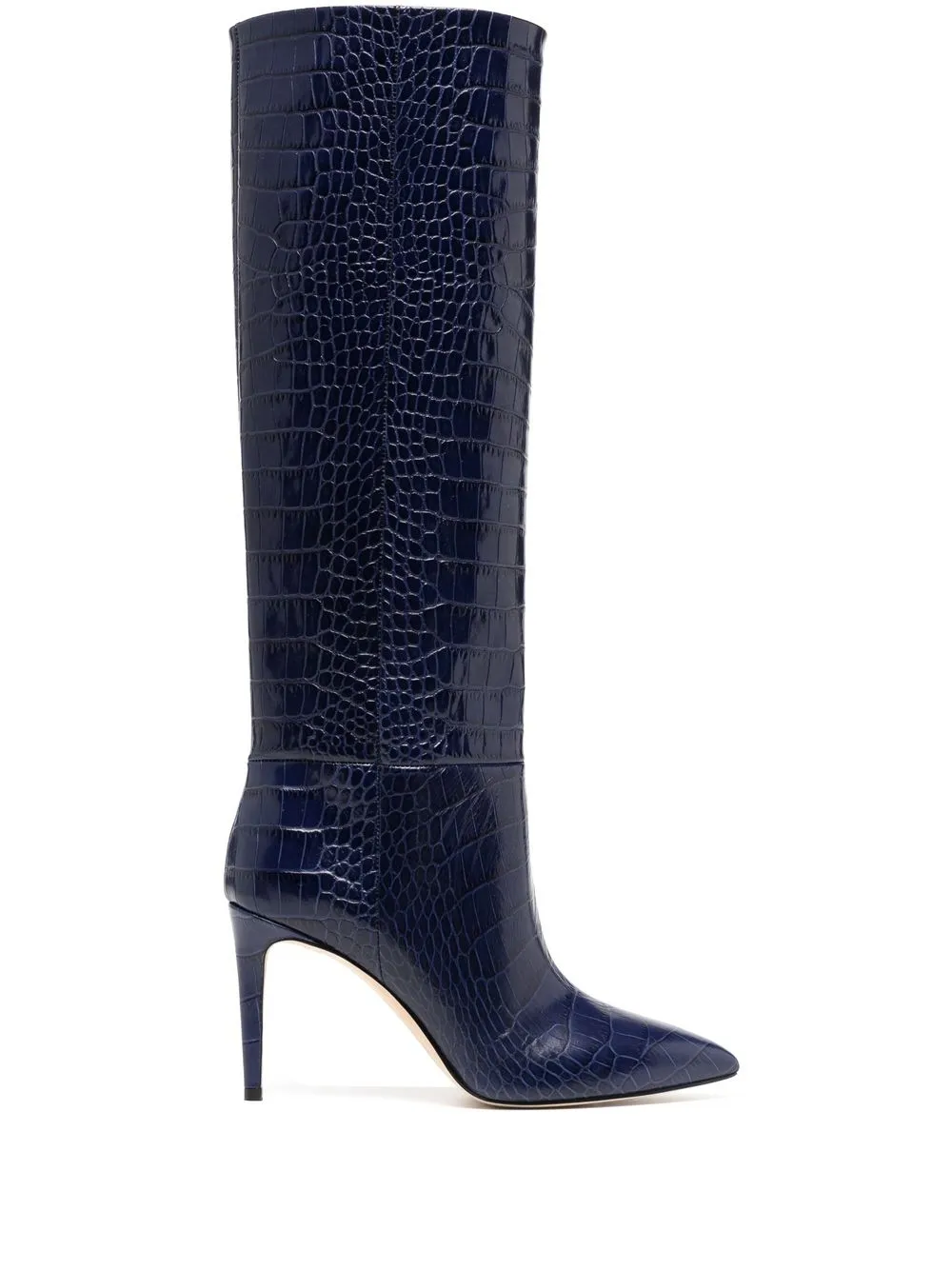 

Paris Texas croc-embossed leather boots - Blue