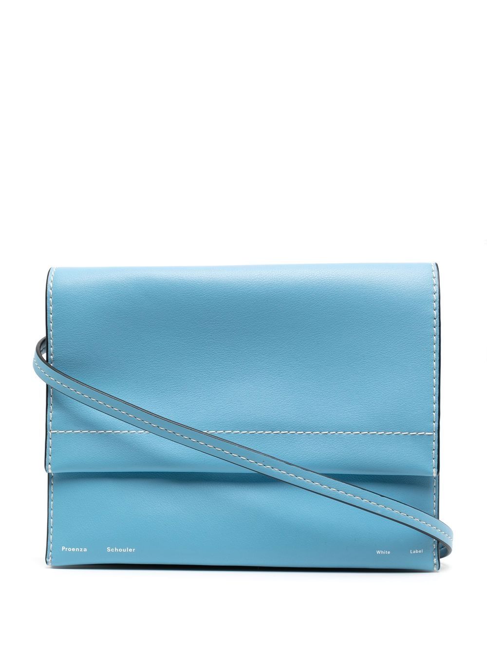 Proenza Schouler Contrast stitch Crossbody Bag In Blue ModeSens