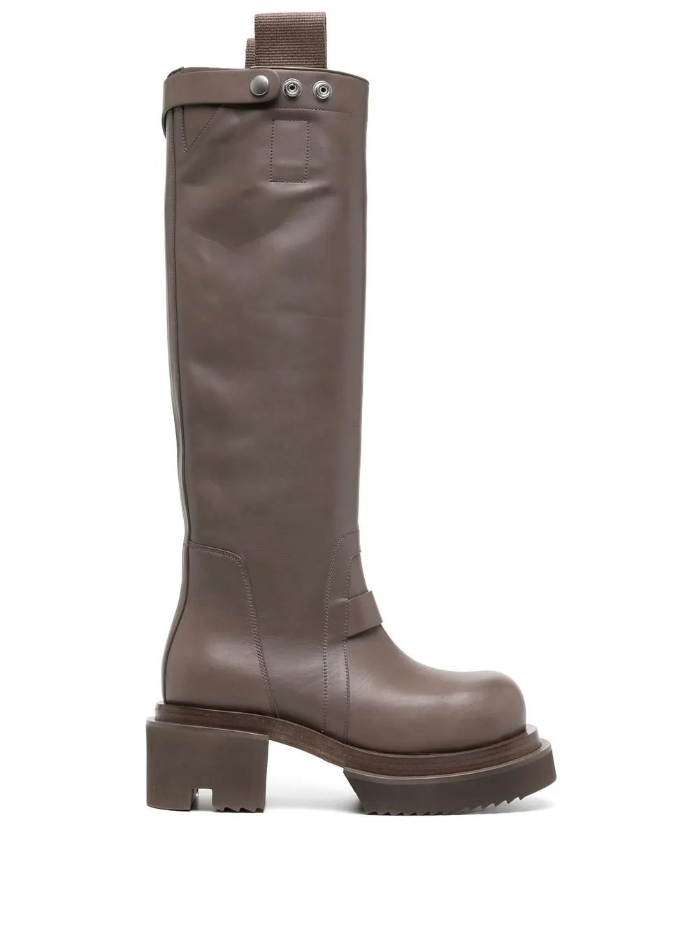 

Rick Owens botas por la rodilla con suela gruesa - Marrón