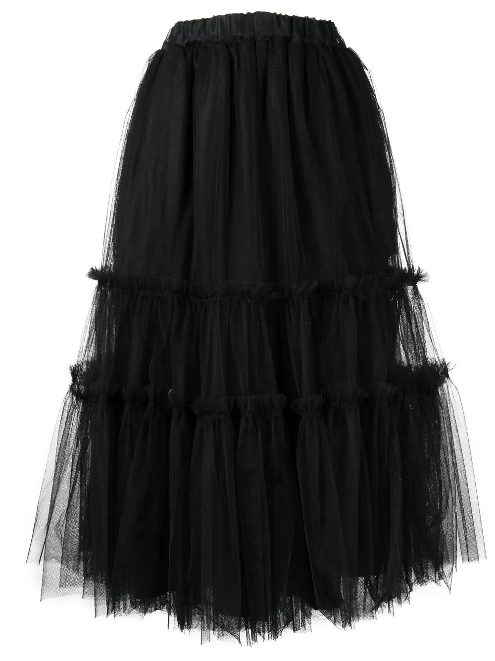 

Comme Des Garçons Comme Des Garçons flared tulle-panel skirt - Black
