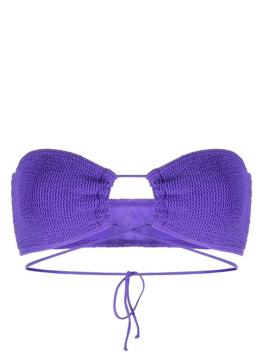 

Bond-eye top de bikini Bound tipo bandeau - Morado