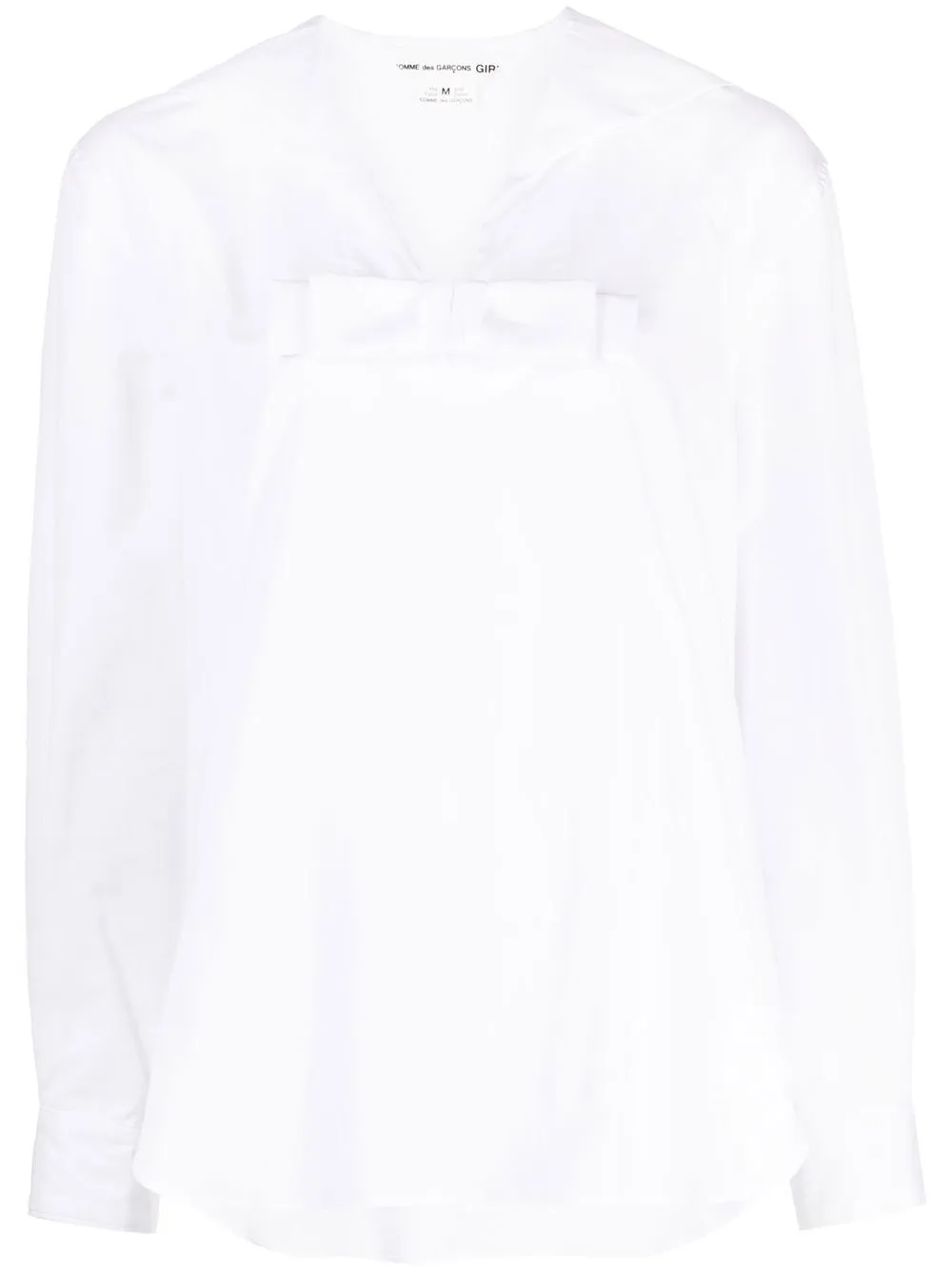 

Comme Des Garçons Girl bow-detail poplin shirt - White