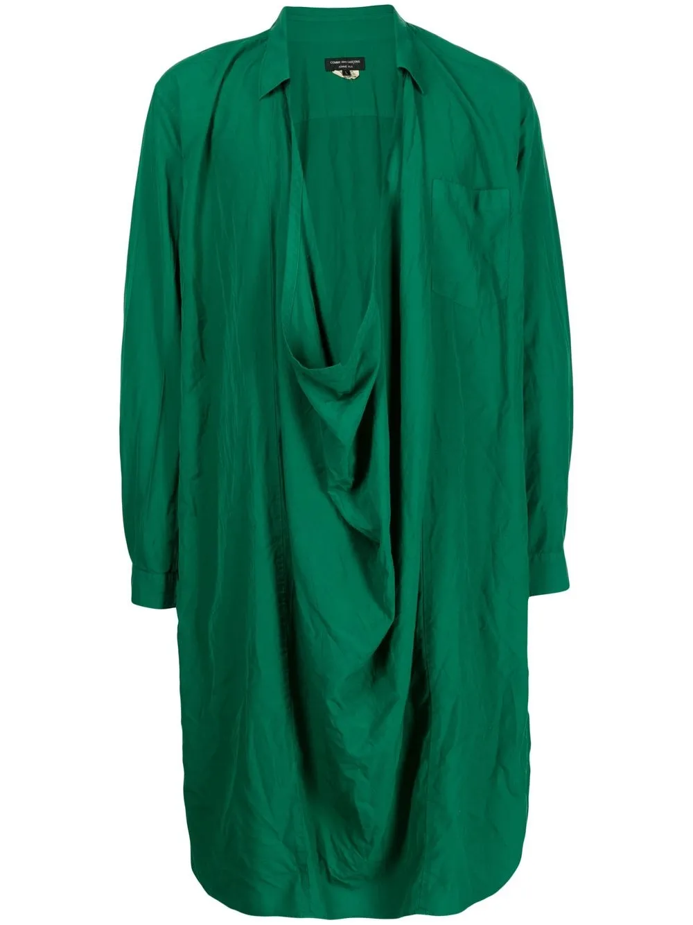 

Comme Des Garçons Homme Plus camisa oversize con cuello desbocado - Verde