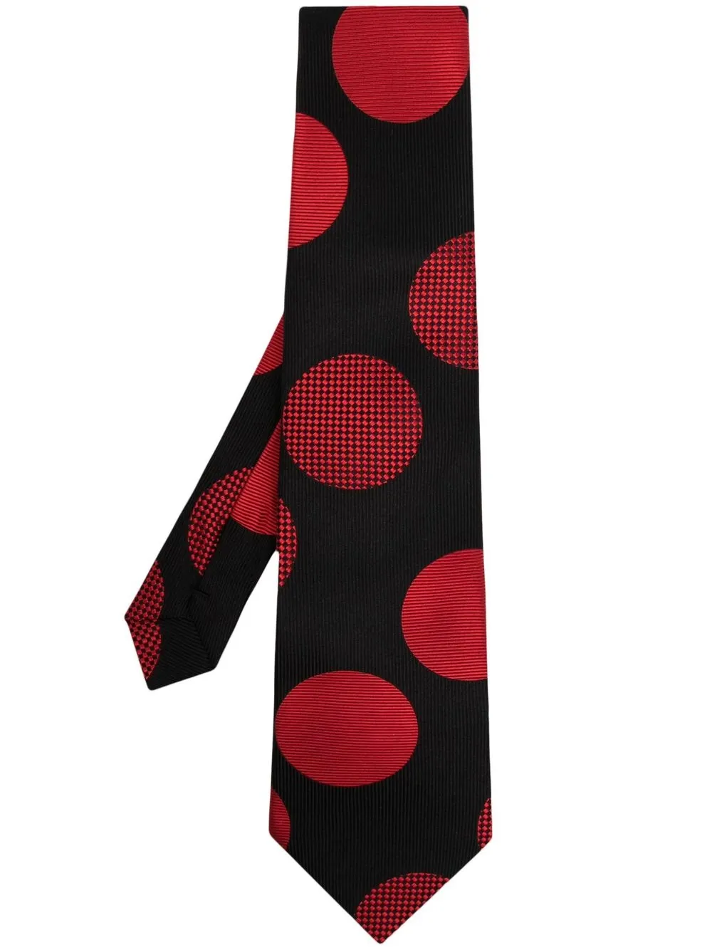 

Comme Des Garçons Homme Deux polka-dot silk tie - Black