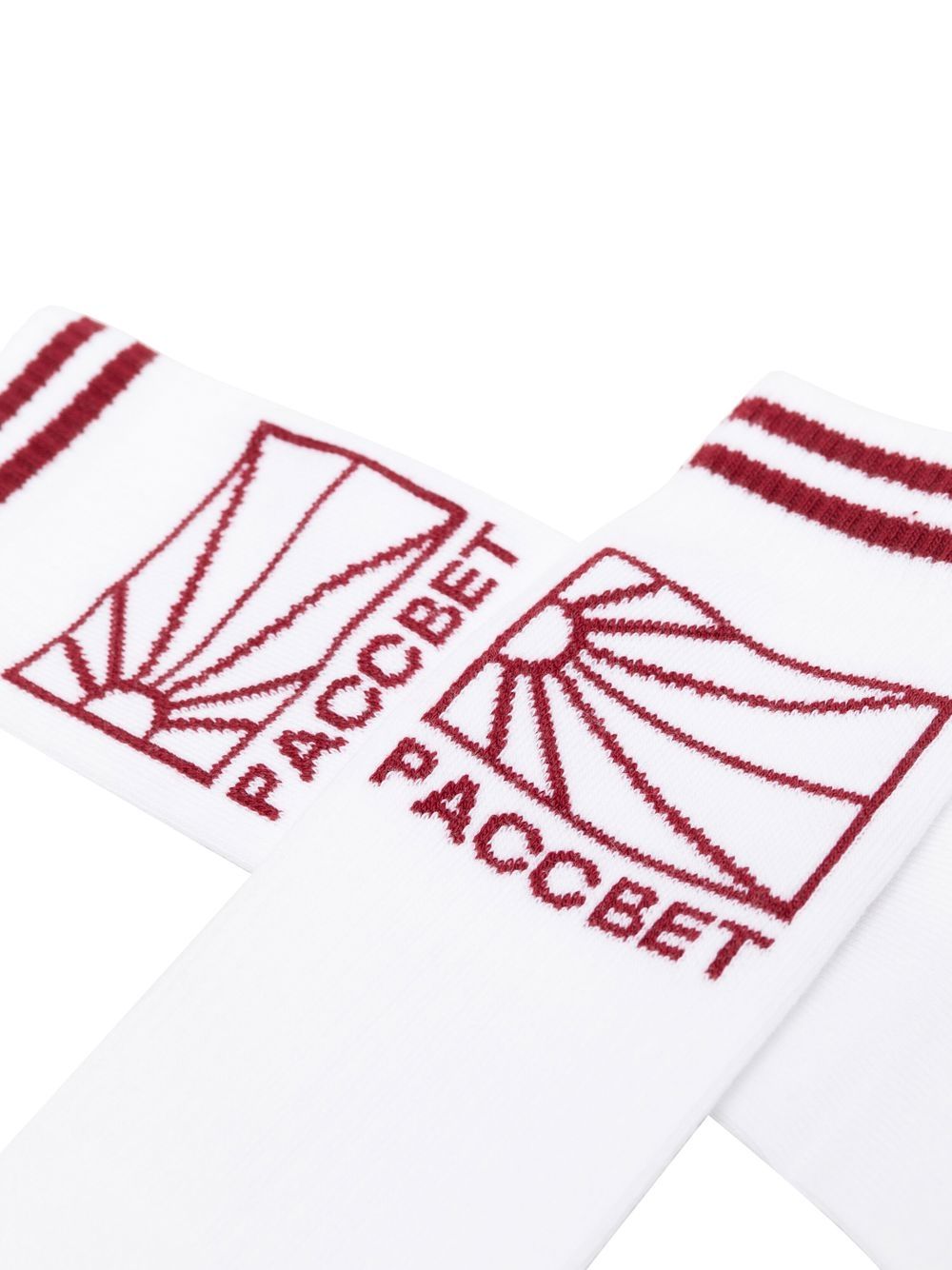 PACCBET Sokken met logoprint - Wit