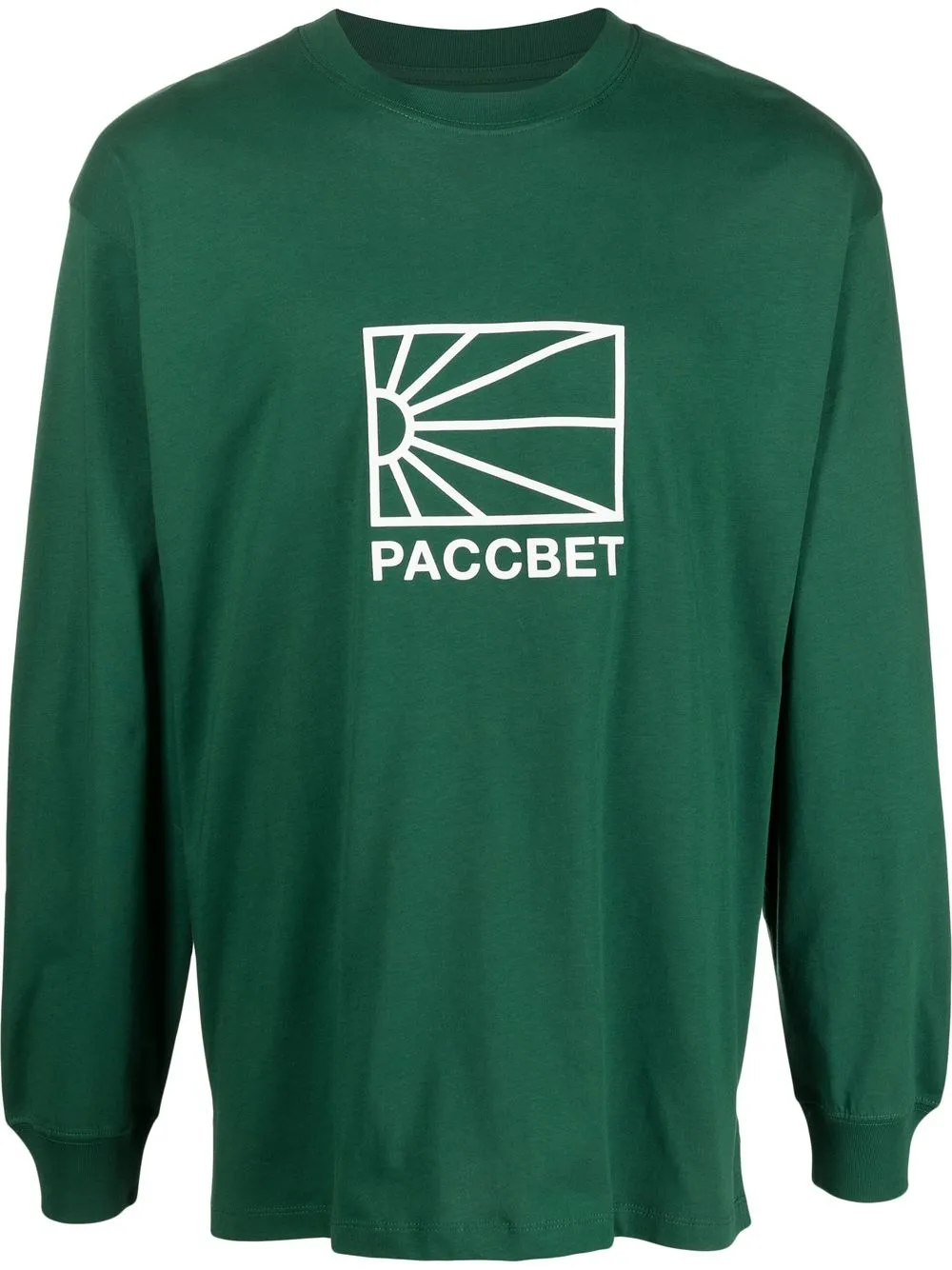 

PACCBET logo-print cotton T-shirt - Green