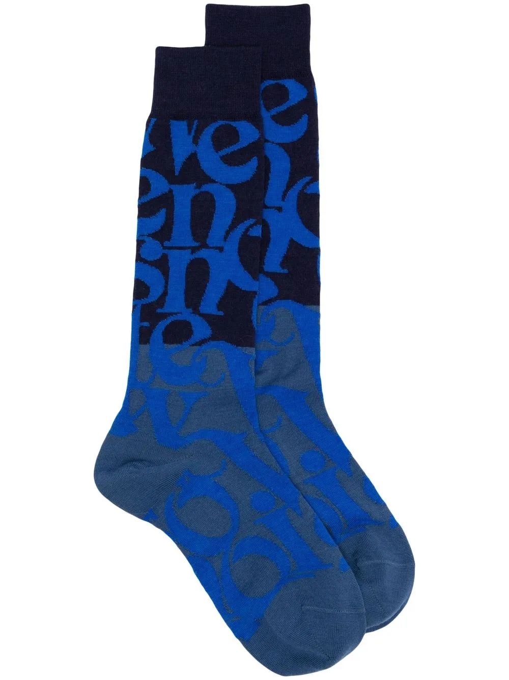 

Vivienne Westwood Logomania ankle socks - Blue