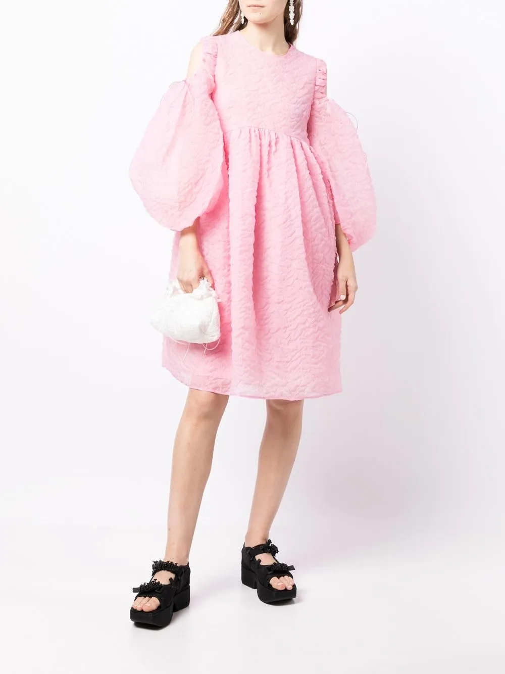 Cecilie Bahnsen Janessa Long puff-sleeve Dress - Farfetch