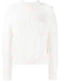 Cecilie Bahnsen open-knit virgin wool jumper - White