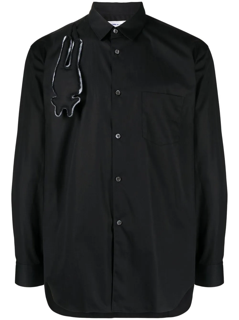 

Comme Des Garçons Shirt appliqué-detail long-sleeve shirt - Black