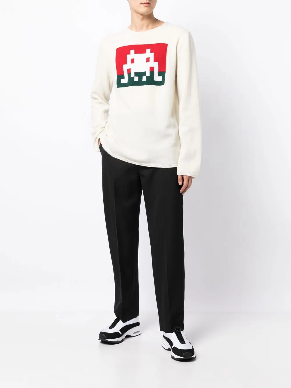 Comme Des Garçons Shirt Trui met print - Wit