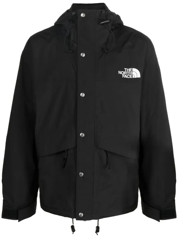 The North Face logo-print Hooded Jacket | Black | FARFETCH
