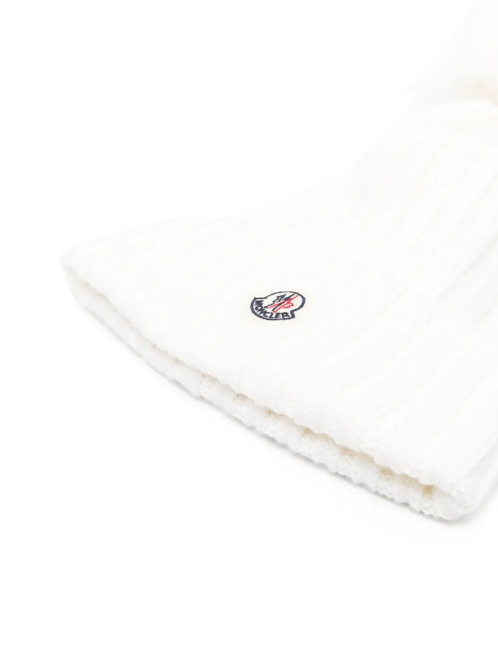 Moncler Muts met pompon - Wit