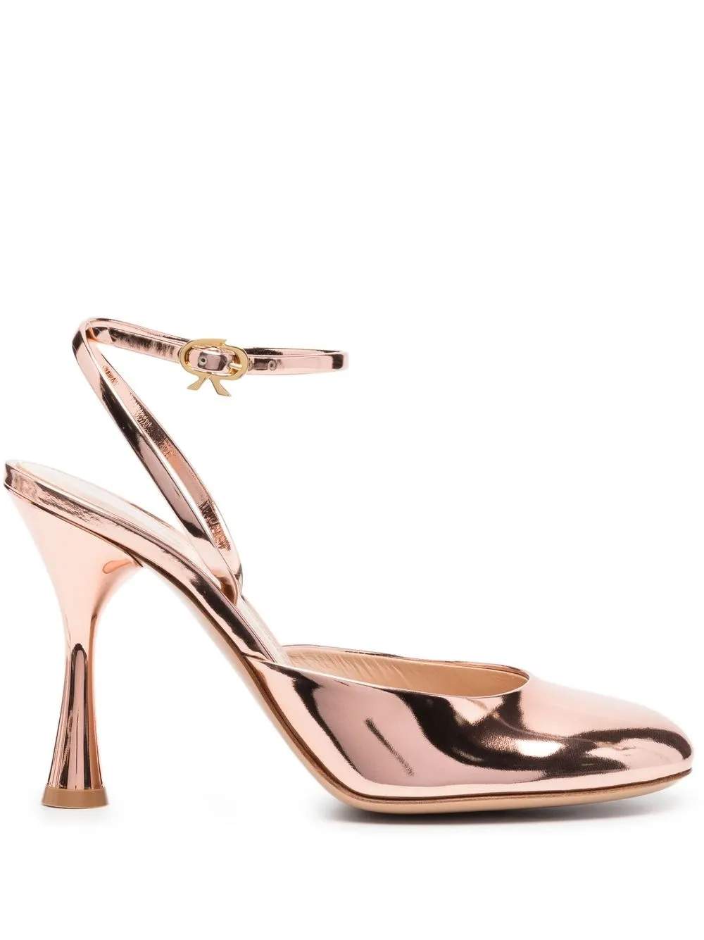 

Gianvito Rossi zapatillas metalizadas con tacón de 100mm - Rosado