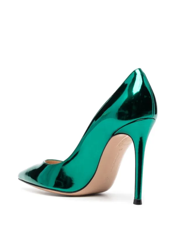 Emerald green pumps clearance