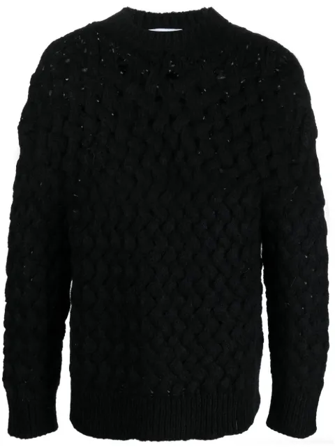 Bonsai woven-knit jumper