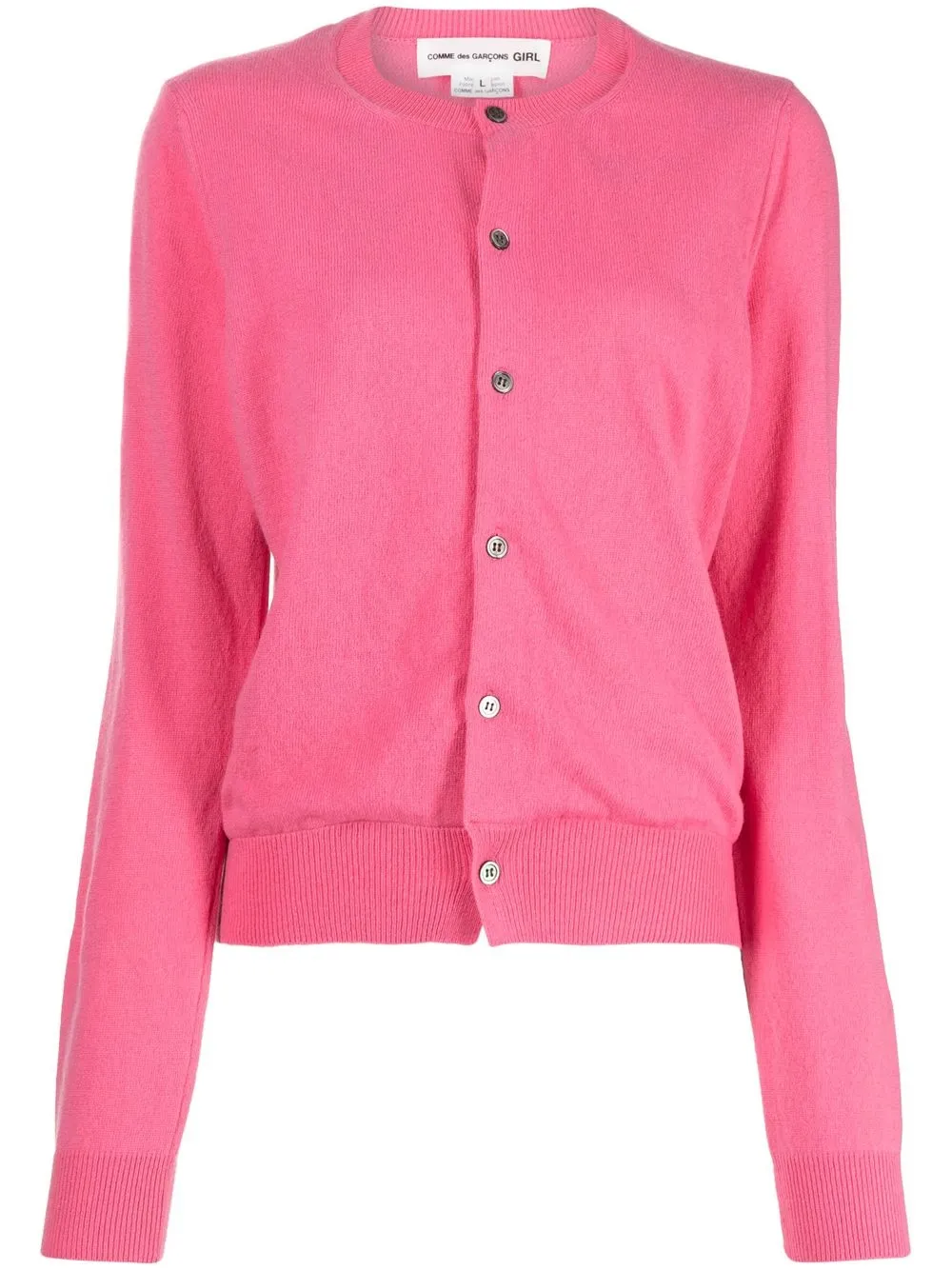 

Comme Des Garçons Girl cárdigan de tejido fino - Rosado