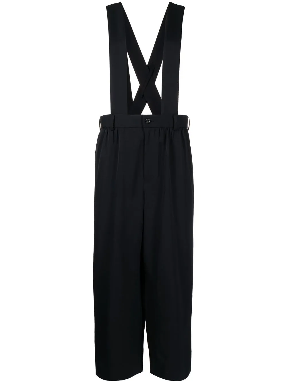 

Comme Des Garçons Girl overol con detalle fruncido - Negro