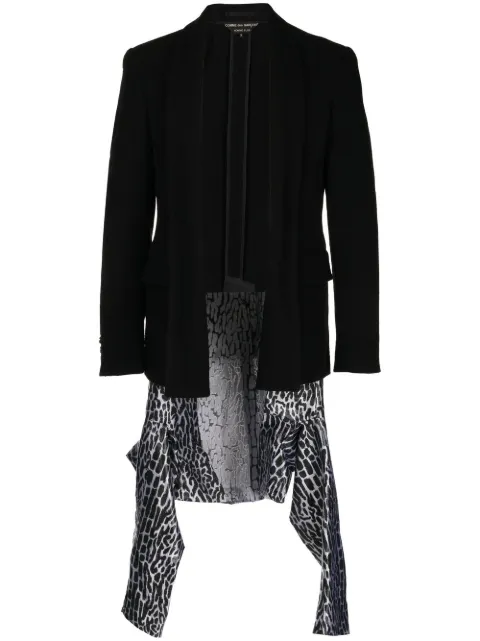 Comme des Garçons Homme Plus blazer en laine à ourlet asymétrique